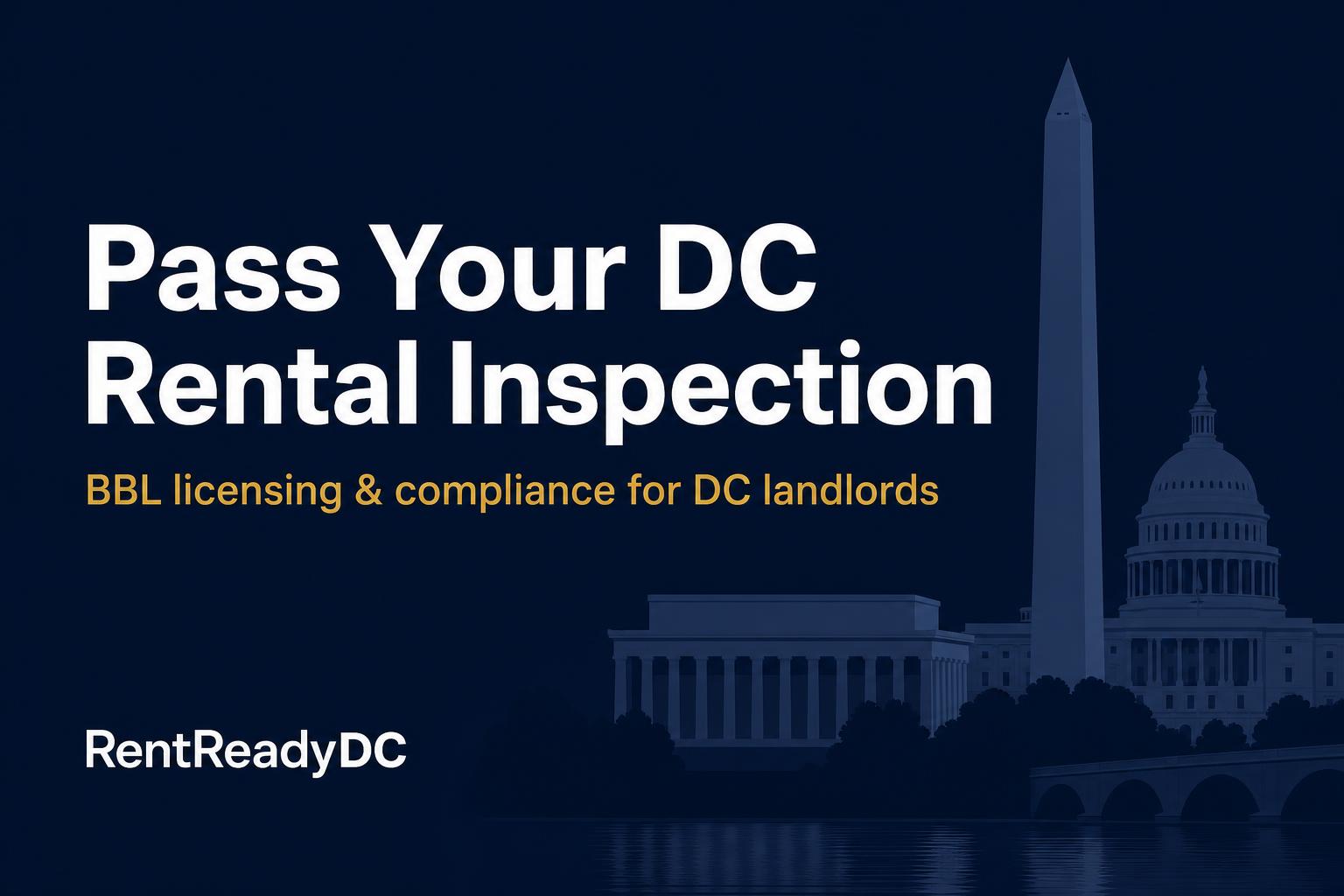 DC Rental License Service — Done For You | RentReadyDC